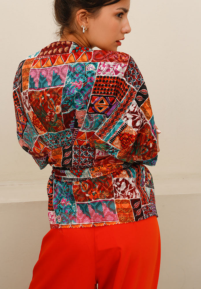 BLOUSE PALERMO PATCHWORK